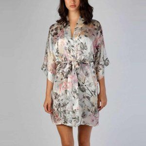 Silk Floral Robe